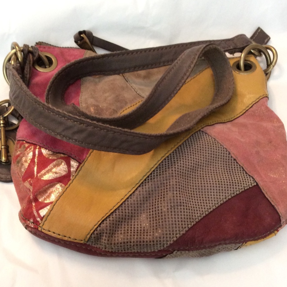 Fossil Patchwork Crossbody Bag